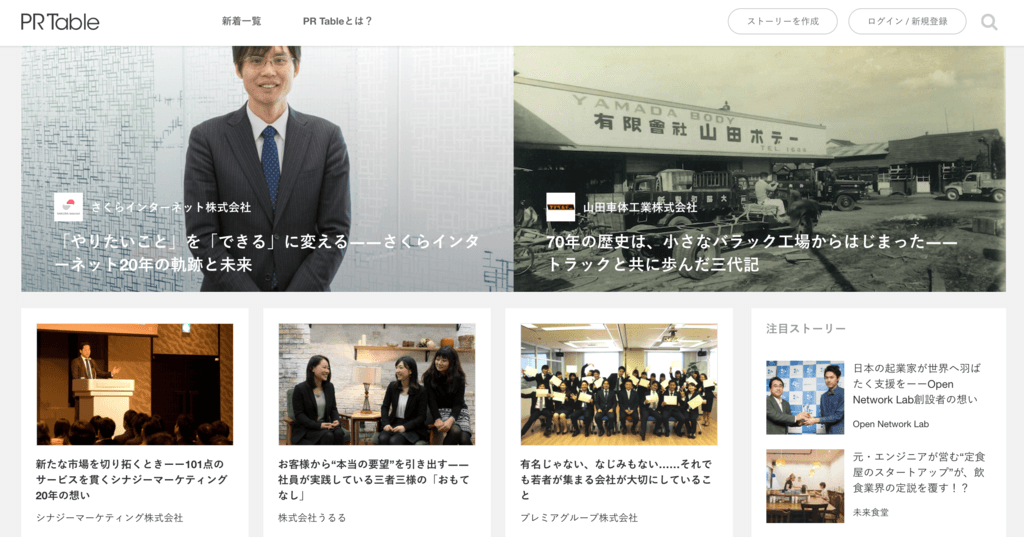 株式会社PR Table 3