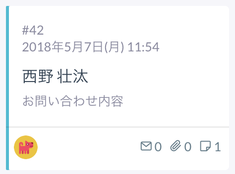 未読のカード