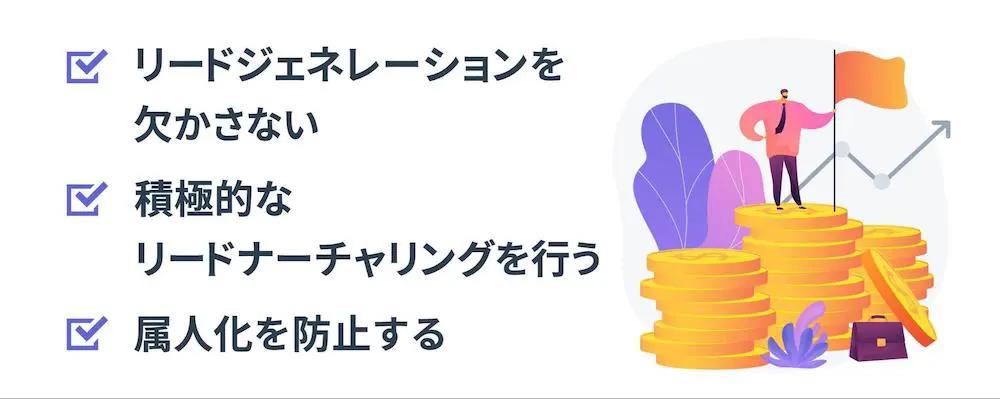 リード管理売上アップポイント