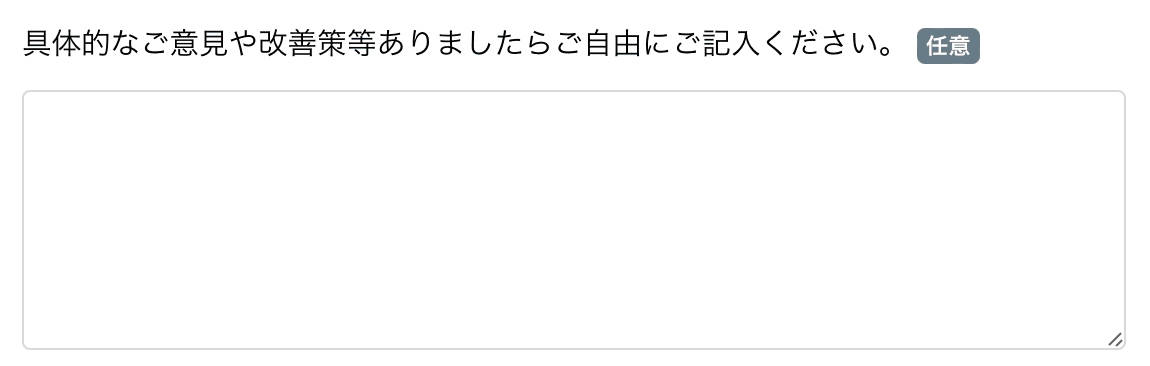 その他記述式の項目